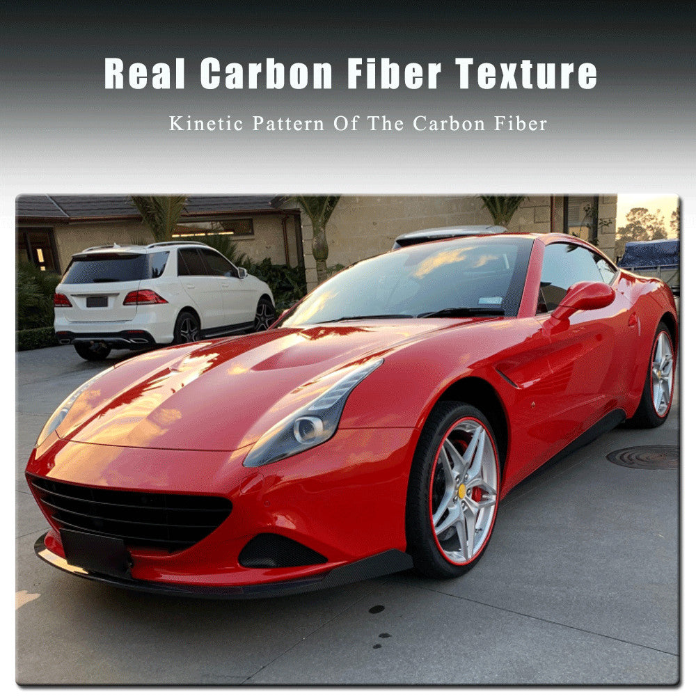 Fit for Ferrari California T 2015-2018 REAL Carbon Front Bumper Chin Lip Spoiler