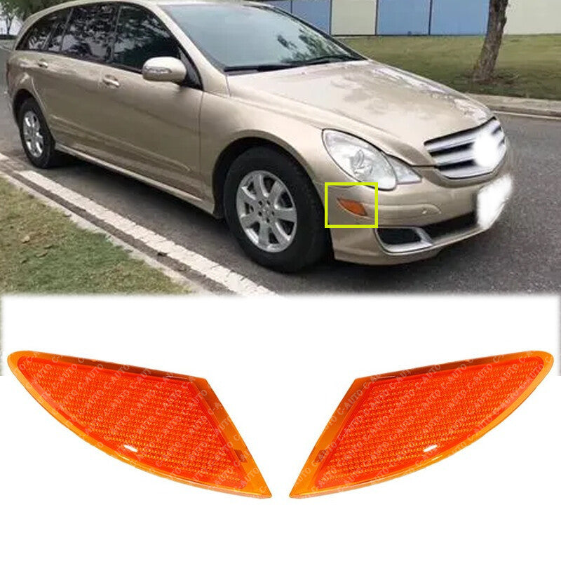 Pair Front Bumper Turn Signal Indicator Lamp for Mercedes-Benz W251 R320 R350
