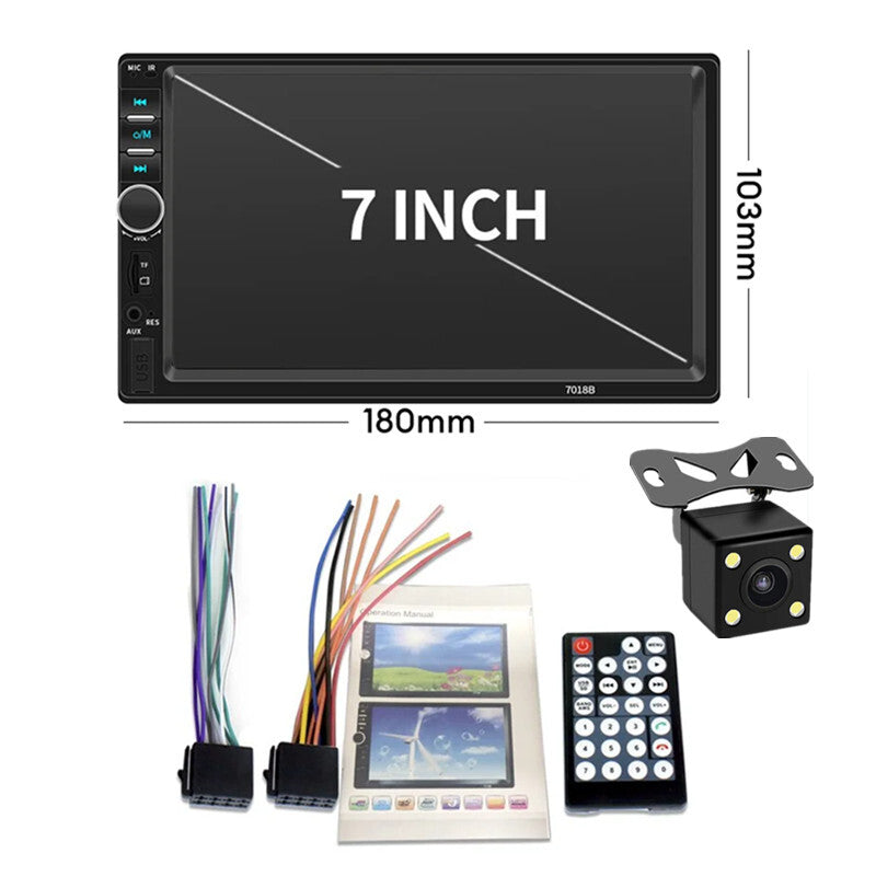 2 din Car Radio 7 HD Autoradio Multimedia Player MP5 Bluetooth USB TF FM Camera