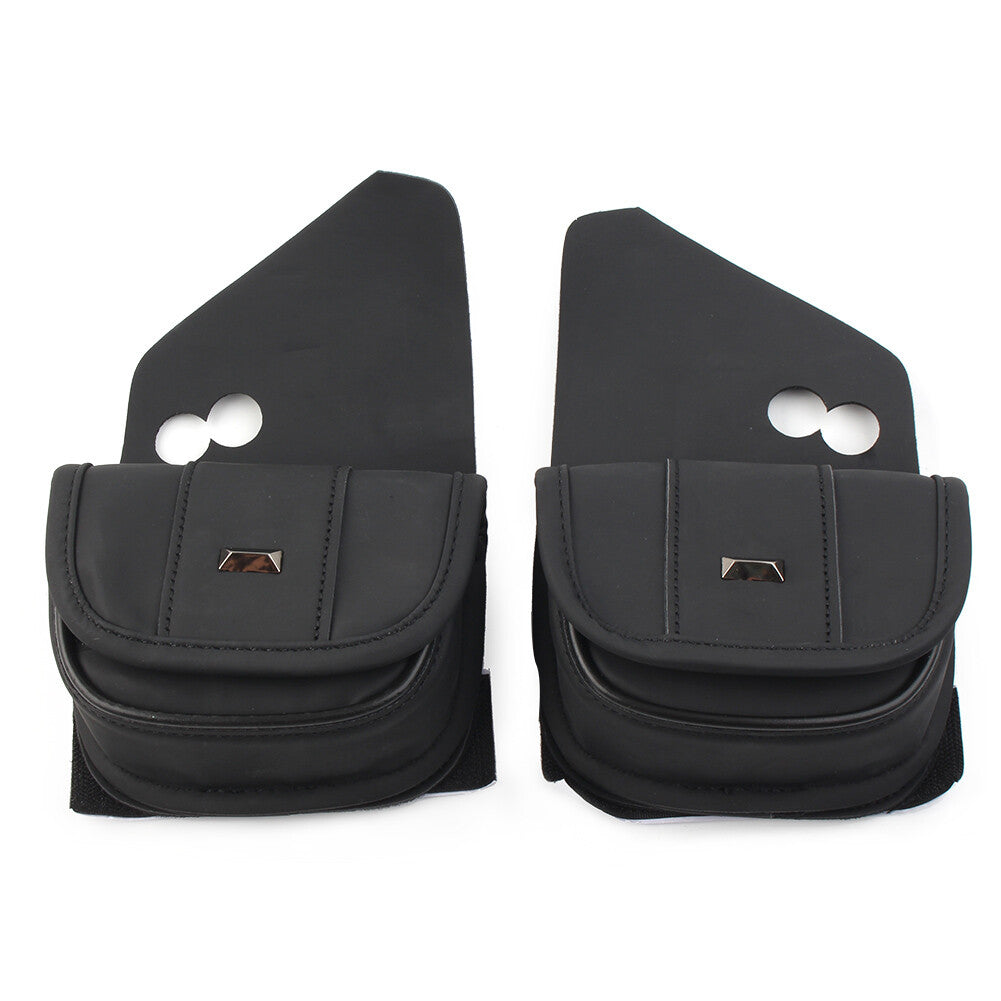 for Harley Touring Street Glide Special FLHXS Black Dual Pouches Windshield Bags