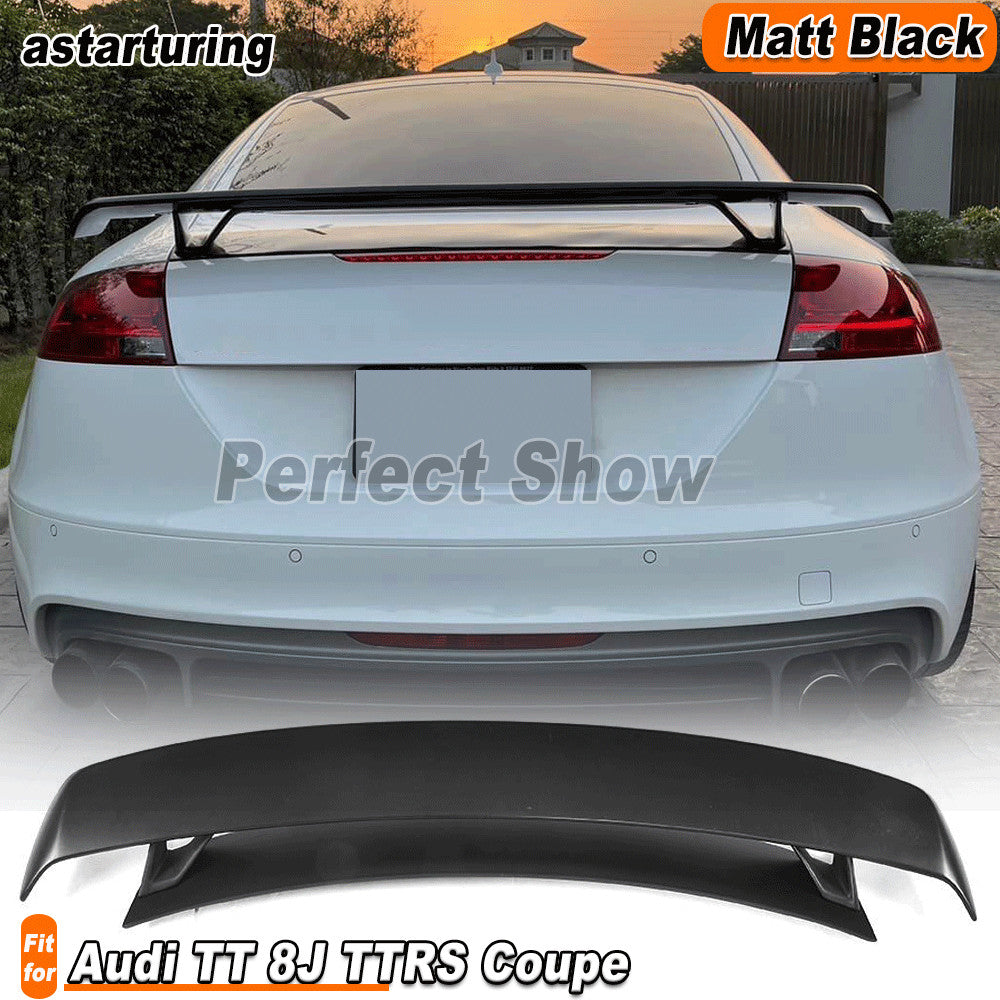 Fiberglass Rear Trunk Tail Spoiler Boot Wing for Audi TT MK2 8J TTS Coupe 08-14