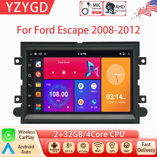 Android Auto Carplay for Ford Escape 2008-2012 Car Stereo Radio GPS Navi Screen