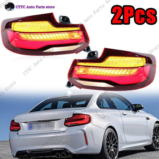 Pair for BMW 2 Series LCI F22 F23 F87 M2 2019 2020 LED Rear Taillight Assembly