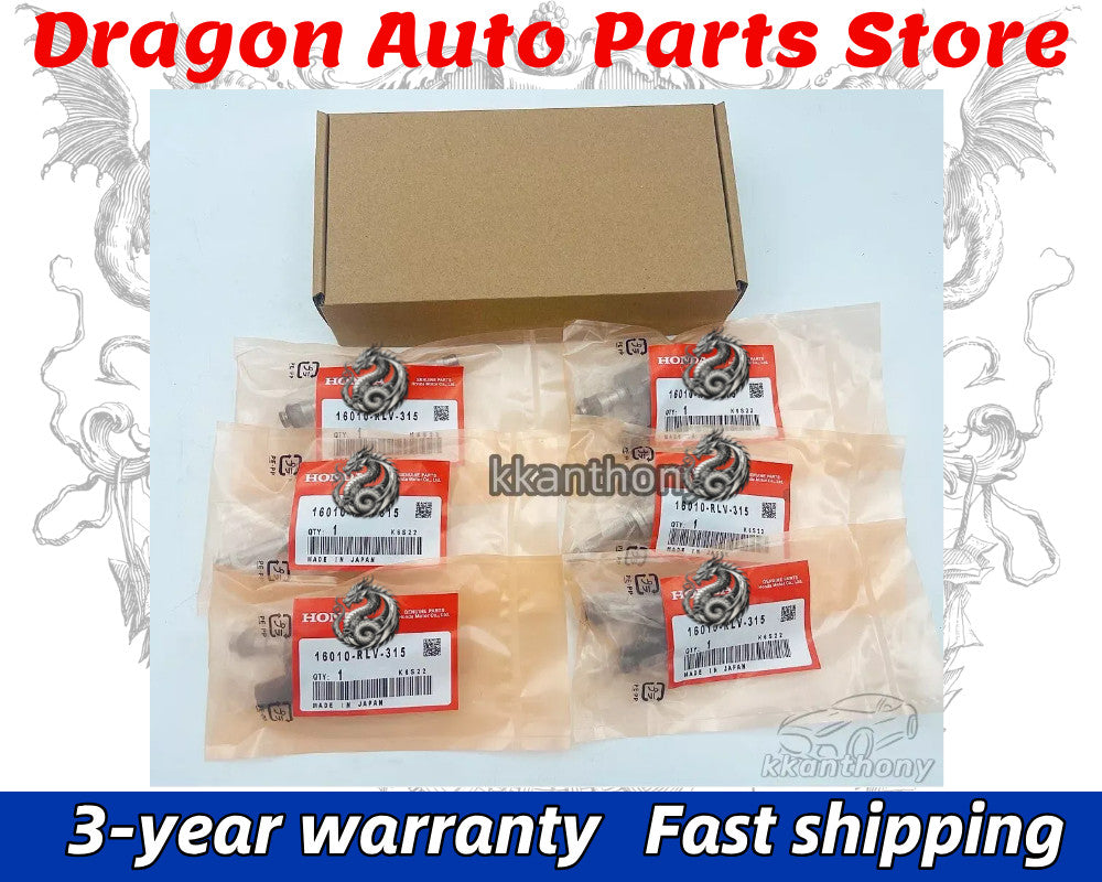 6PCS Fuel Injectors for Honda Pilot Odyssey Ridgeline 3.5L V6 16010-RLV-315