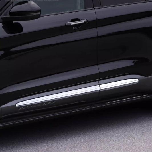 4-piece ABS exterior door body side molding chrome trim for Ford Explorer 2020-2024