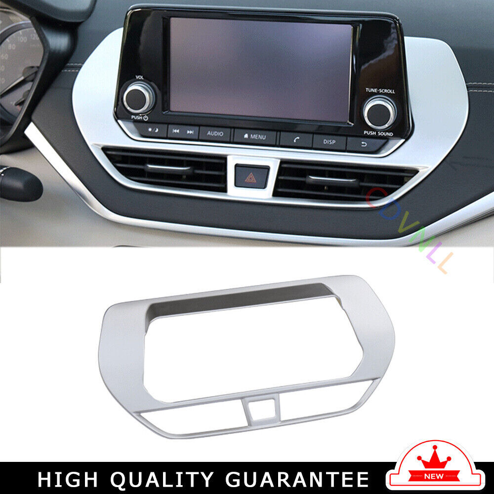 Central Console Navigation Frame for Nissan Altima Teana 2019-2022 Matte Silver