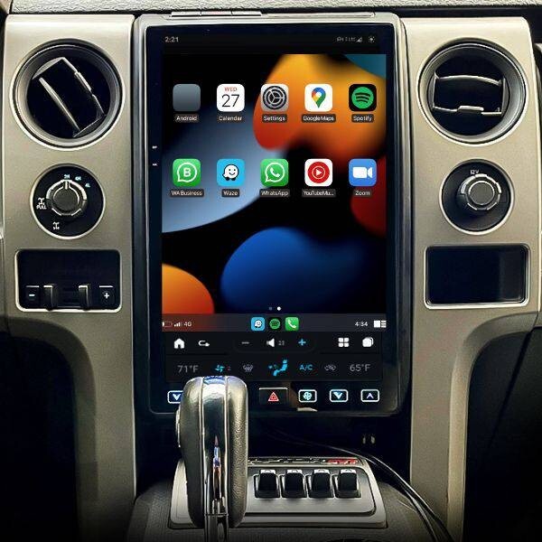 For 2009-2014 for Ford F150 14.4 Android 13 for Tesla Vertical Screen Carplay Radio GPS