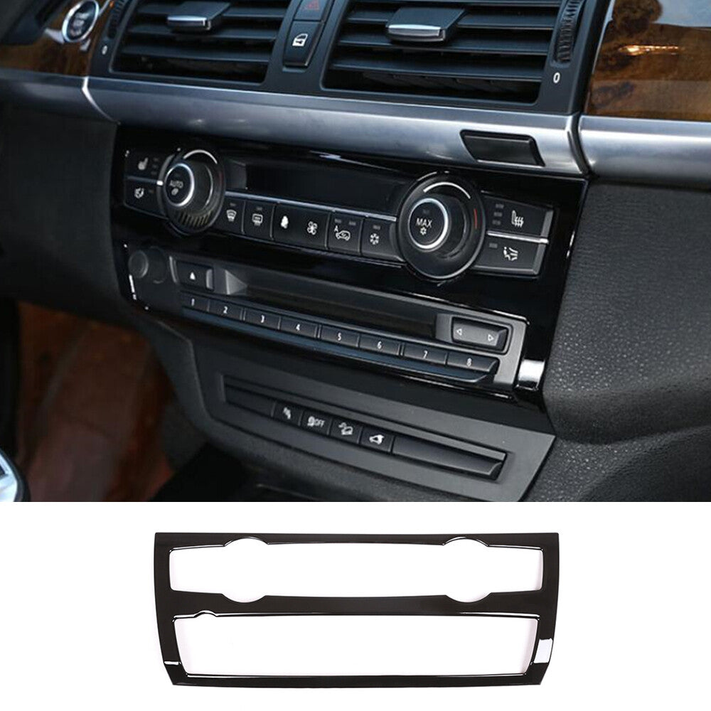 Gloss Black ABS Air Conditioner Volume Button Trim for BMW X5 E70 X6 E71 2008-13
