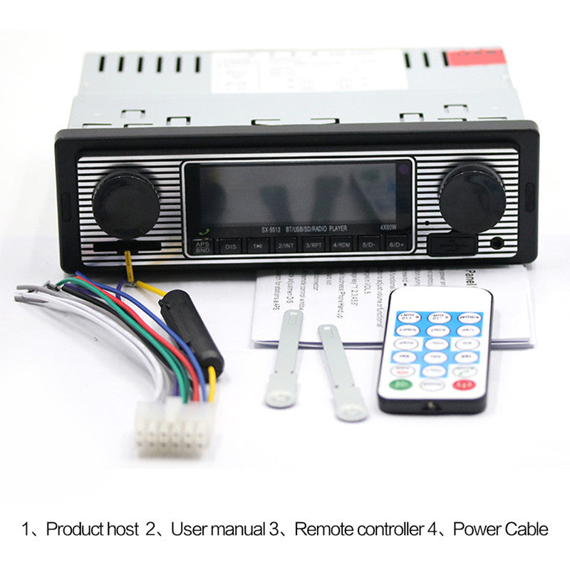 Bluetooth Car 4-Channel Radio Player Stereo FM MP3 USB AUX Audio Player In-dash