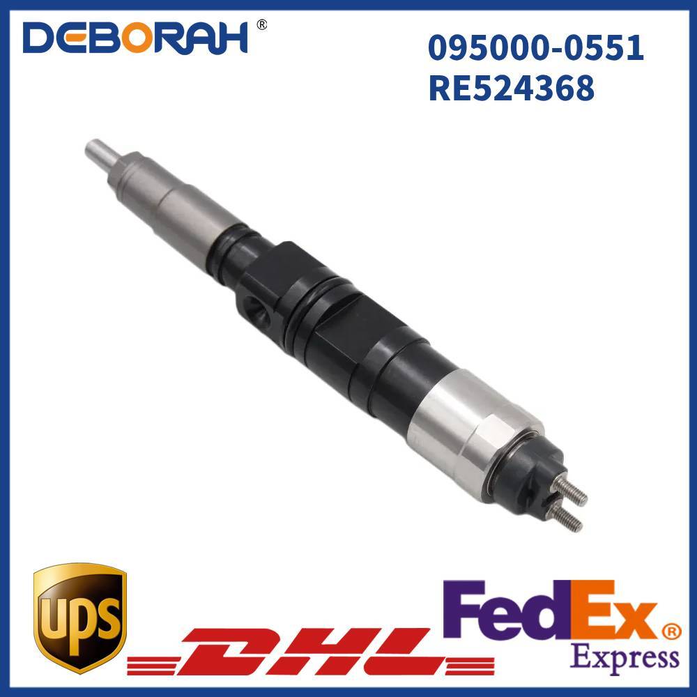 Common Rail Diesel Fuel Injector 095000-0551 RE524368 for 6081T