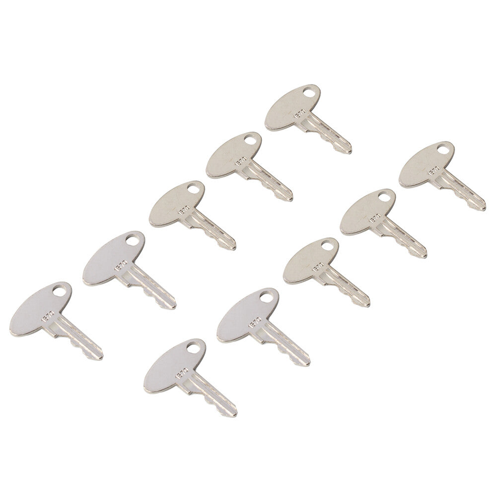 Ignition Keys #1570 Fit for Ford Shibaura Terramite Yushin Tractor Equipment 10PCS