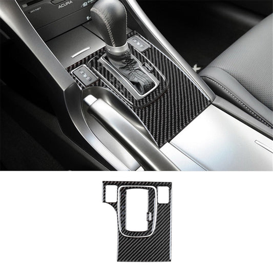 3X Carbon Fiber Interior Automatic Gear Shift Cover Trim for Acura TSX 2009-2014