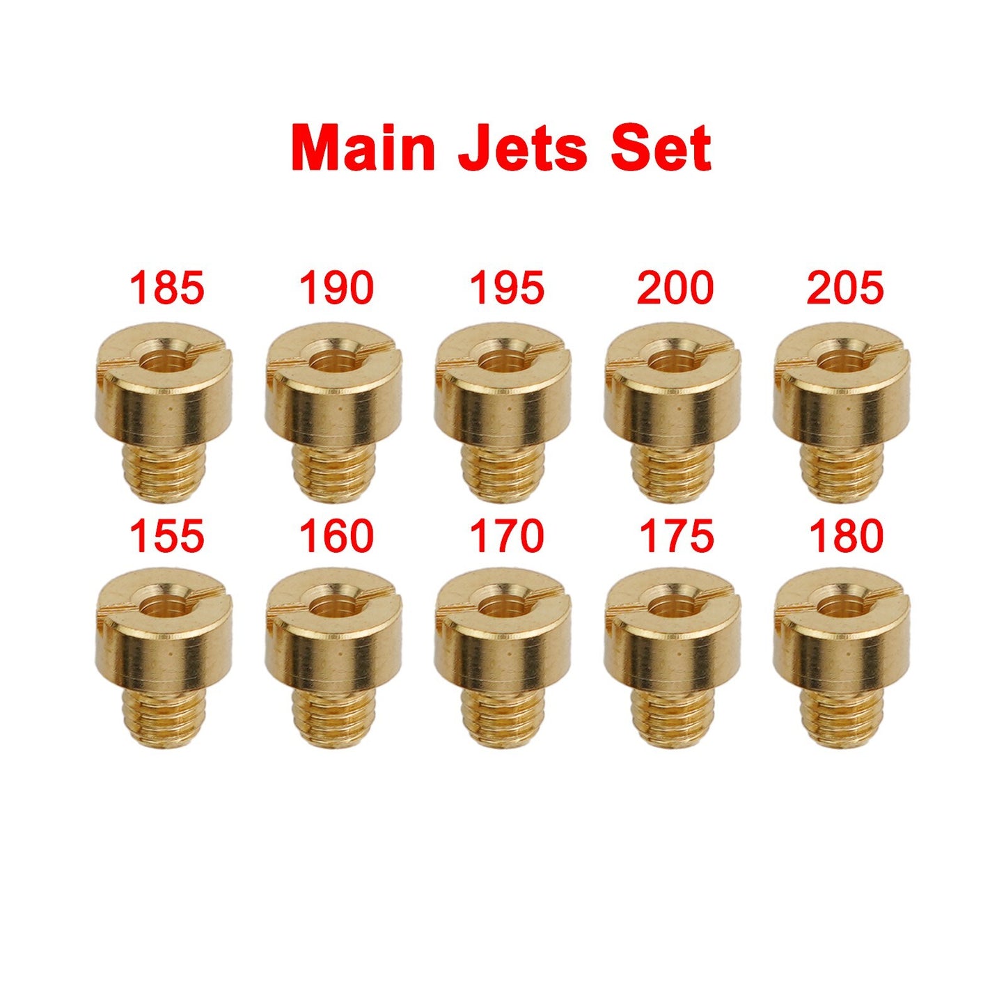 Main Jets Carb Replacement Thread M5x0.75mm Tool 10Pcs/Set Parts