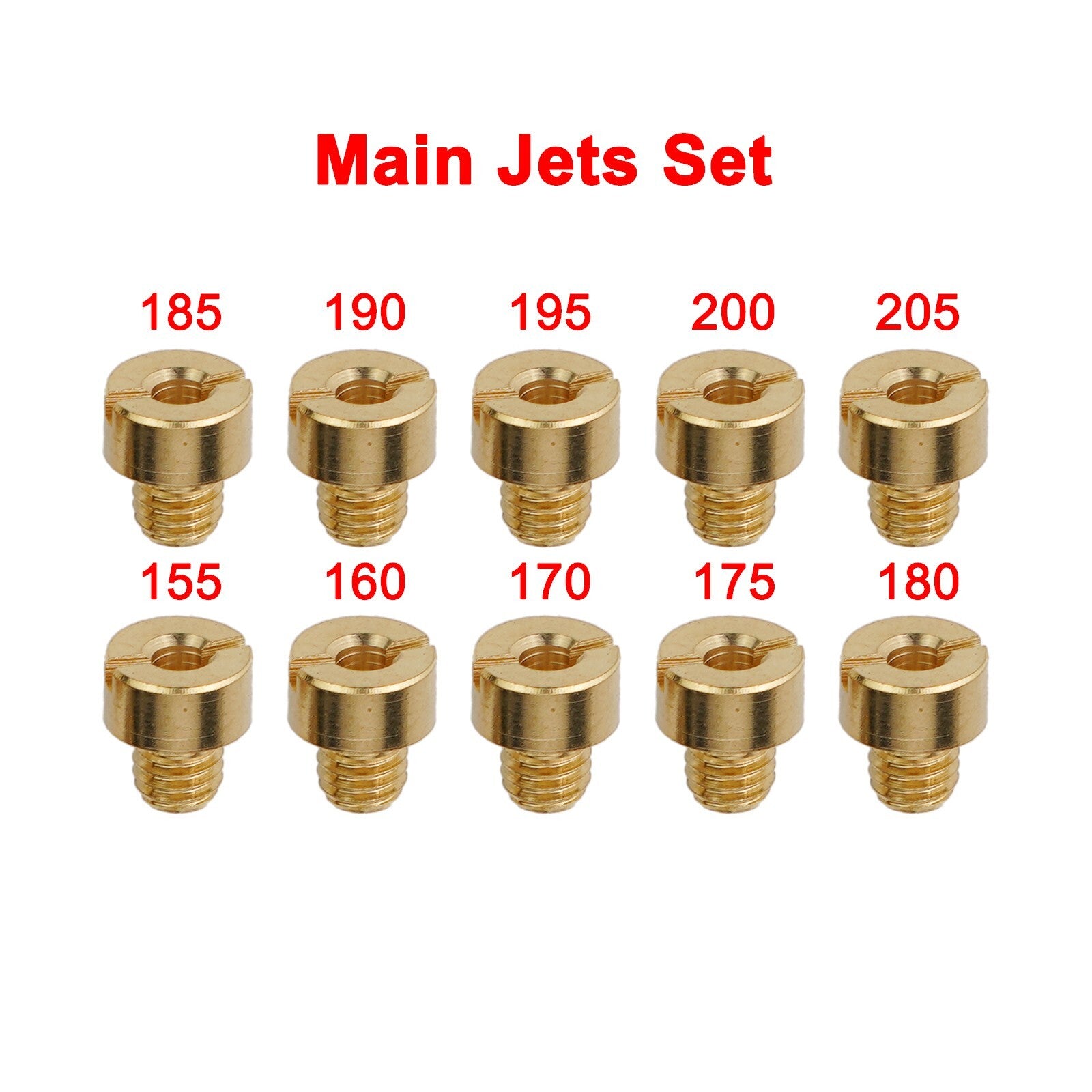Main Jets Carb Replacement Thread M5x0.75mm Tool 10Pcs/Set Parts