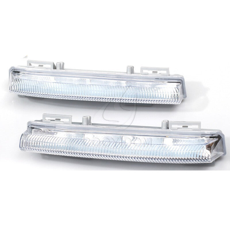 A pair of DRL daytime driving lights suitable for Mercedes-Benz E350 C350 C250 W204 LH RH