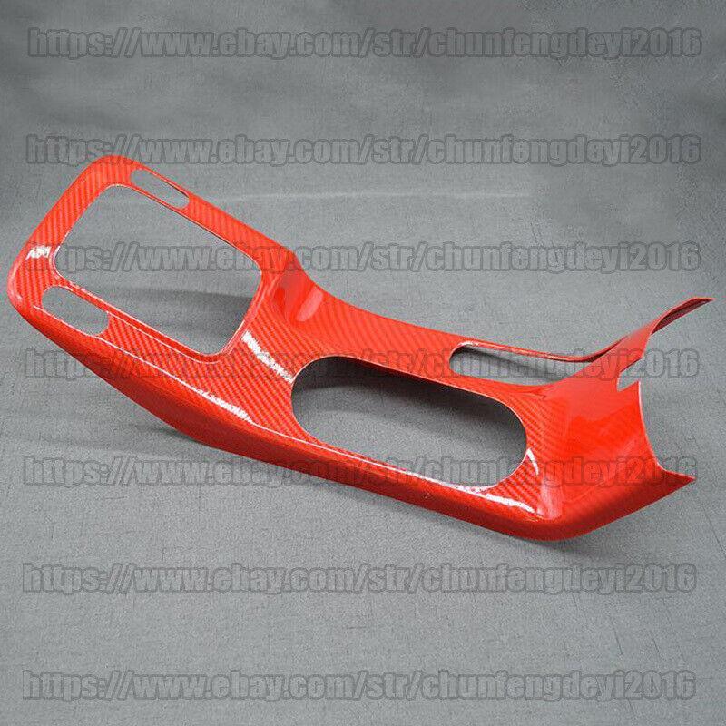 for Kia Forte K3 14-16 Carbon Fiber Car Central Console Gear Shift Panel Trim