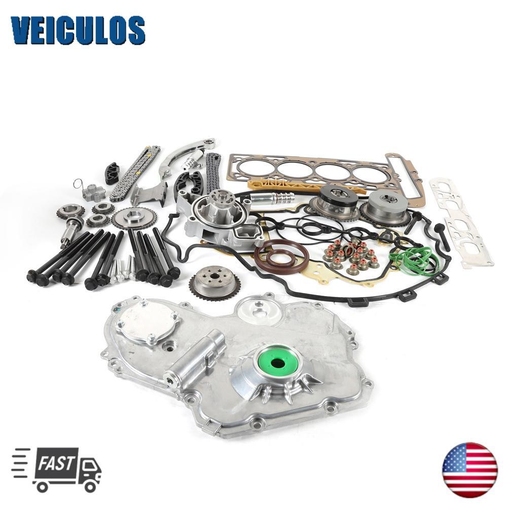 Timing Chain Kit Oil Pump Selenoid Actuator Gear Fit 10-13 for Buick for Chevy for GMC 2.4L