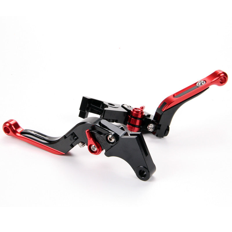 FoldingExtendable Brake Clutch Levers For Honde XL700 Transalp 2010-2012 Red