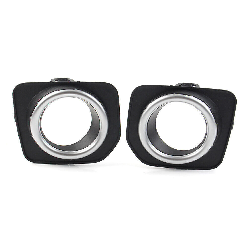 Pair Front Bumper Fog Lamp Cover Bezels Trim for Land Rover LR4 14-2016 LR051335