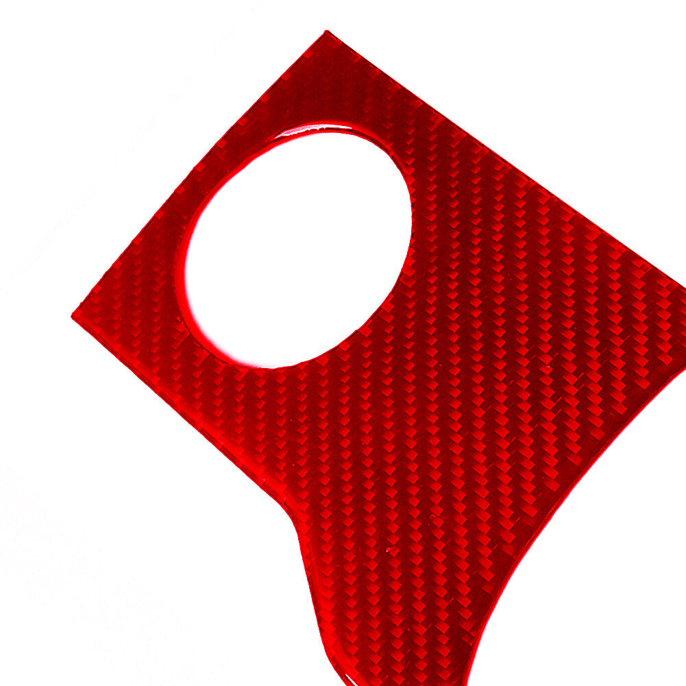 Red Carbon Fiber Steering Wheel Accent Cover Trim Fit for Chrysler 300 2005-2007