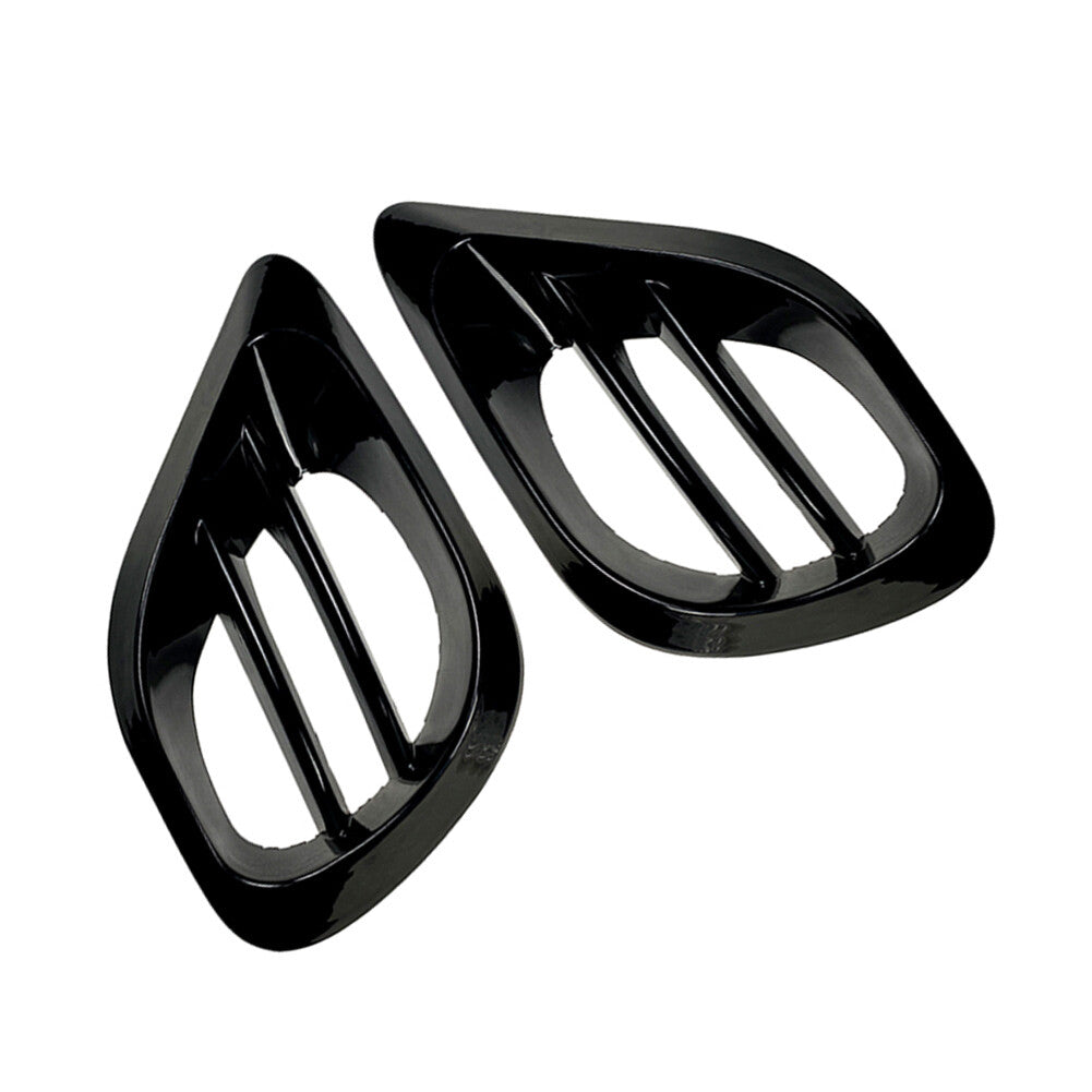 Front Bumper Fog Grill Air Vent Trim for Mercedes-Benz W213 E-Class 2020+ Black