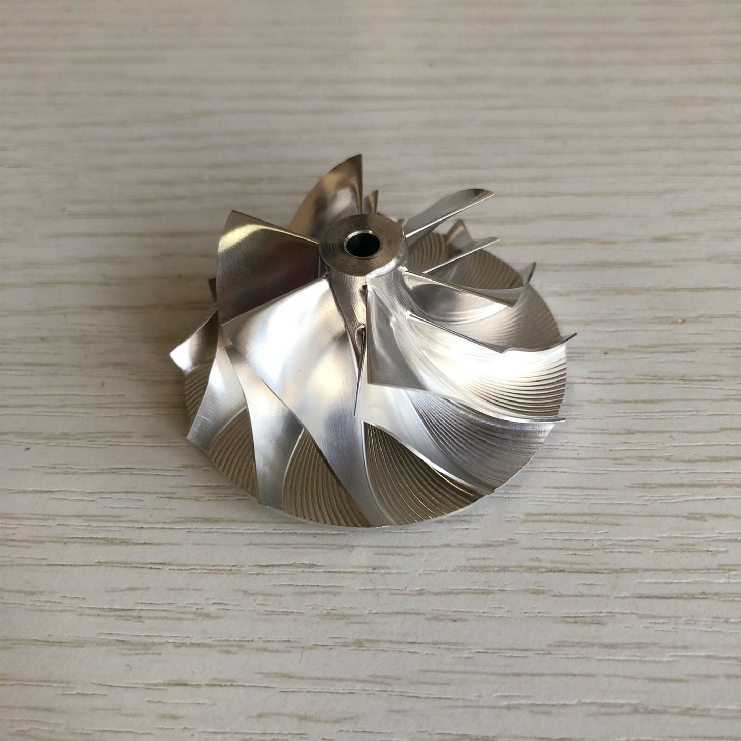 GT1252 38.50/52.19 mm 6+6 Blade High-Performance Turbine Billet Compressor Wheel