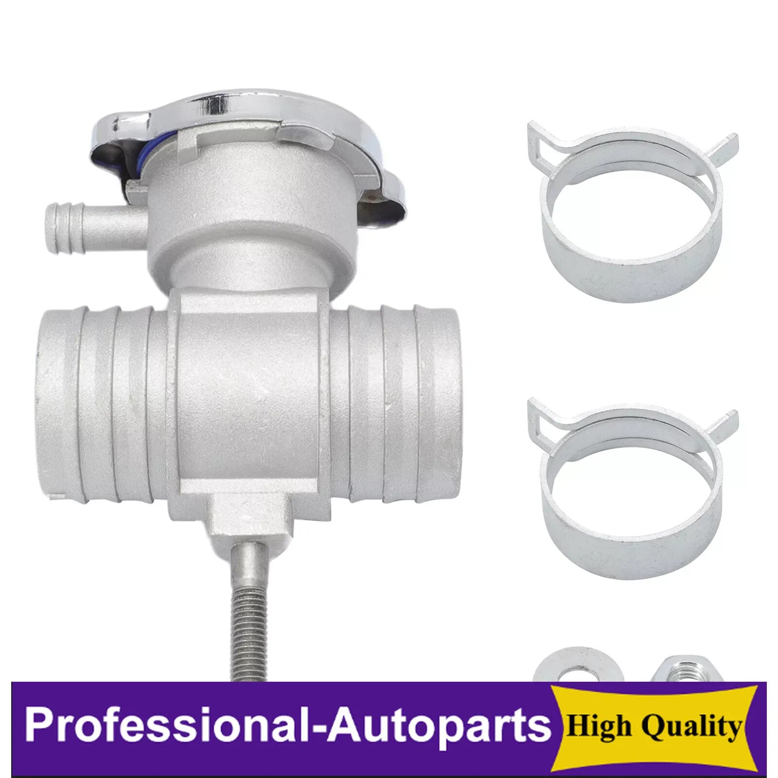 Aluminum radiator coolant filler neck and cap suitable for Dodge Dakota V6 239 3.9L