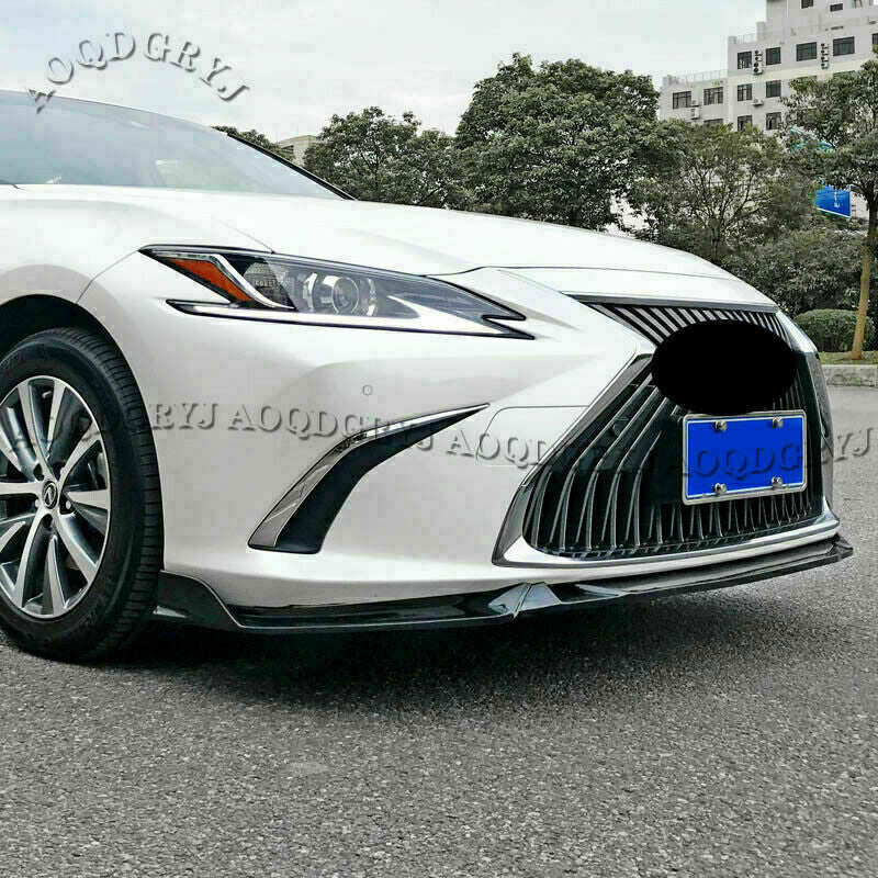 for Lexus ES350/300h/250 2019-22 Carbon Fiber Front Bumper Lip Body Kit Spoiler
