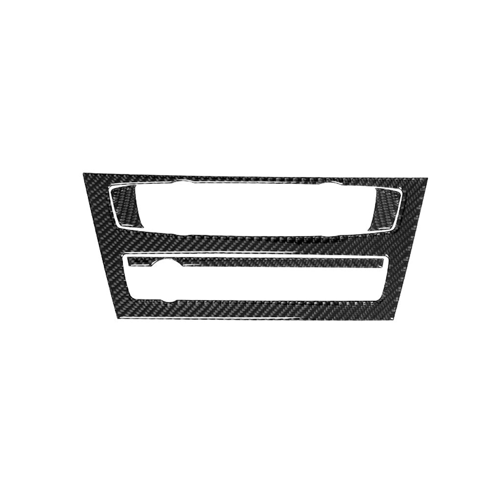 Carbon Fiber Central CD Radio Frame Cover Trim for BMW X3 F25 X4 F26 2011-2017