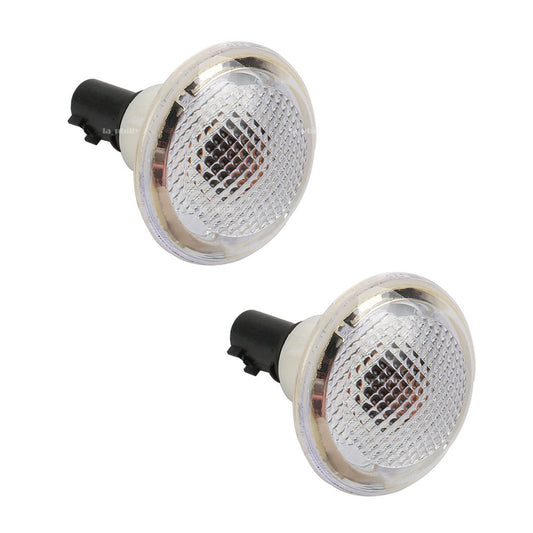 2x Clear Side Fender Marker Repeater Lights for LAND ROVER for RANGE ROVER 2003-2012