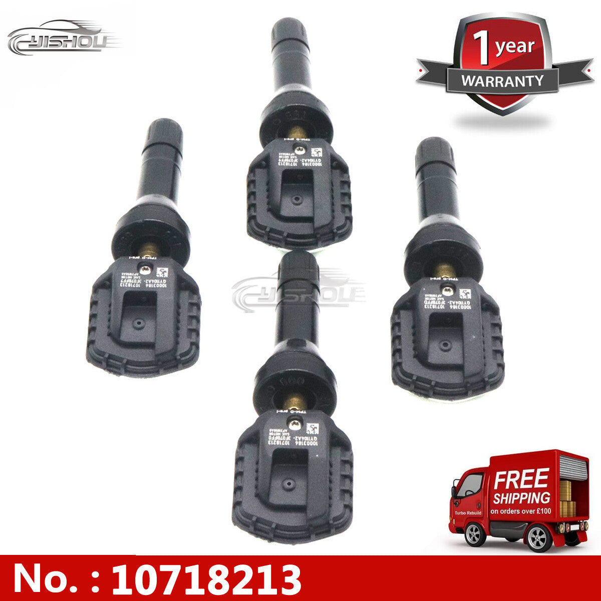 4-pack TPMS tire pressure sensors 10718213 suitable for MG SAIC MG3 MG6 ZS HS GS I5 RX3 RX5