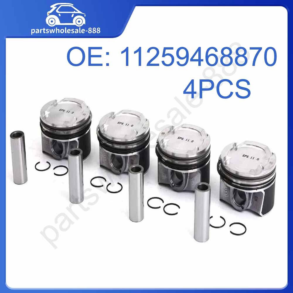 Piston and ring set CR 11:1 for BMW 320i, for Mini Cooper S, F30, F55, F56, B46, B48 2.0