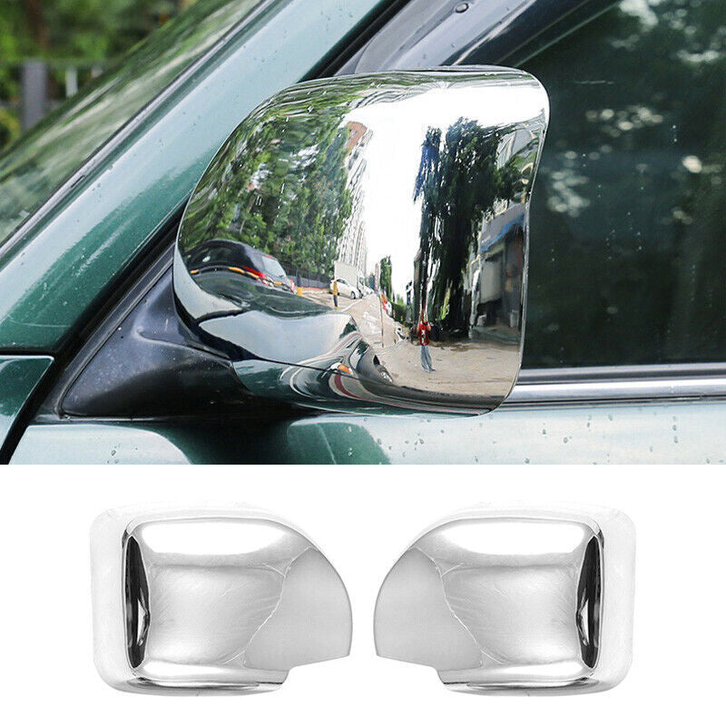 Chrome External Side Door Mirror Cover Trim Wing ABS for LEXUS LX470 1998-2007