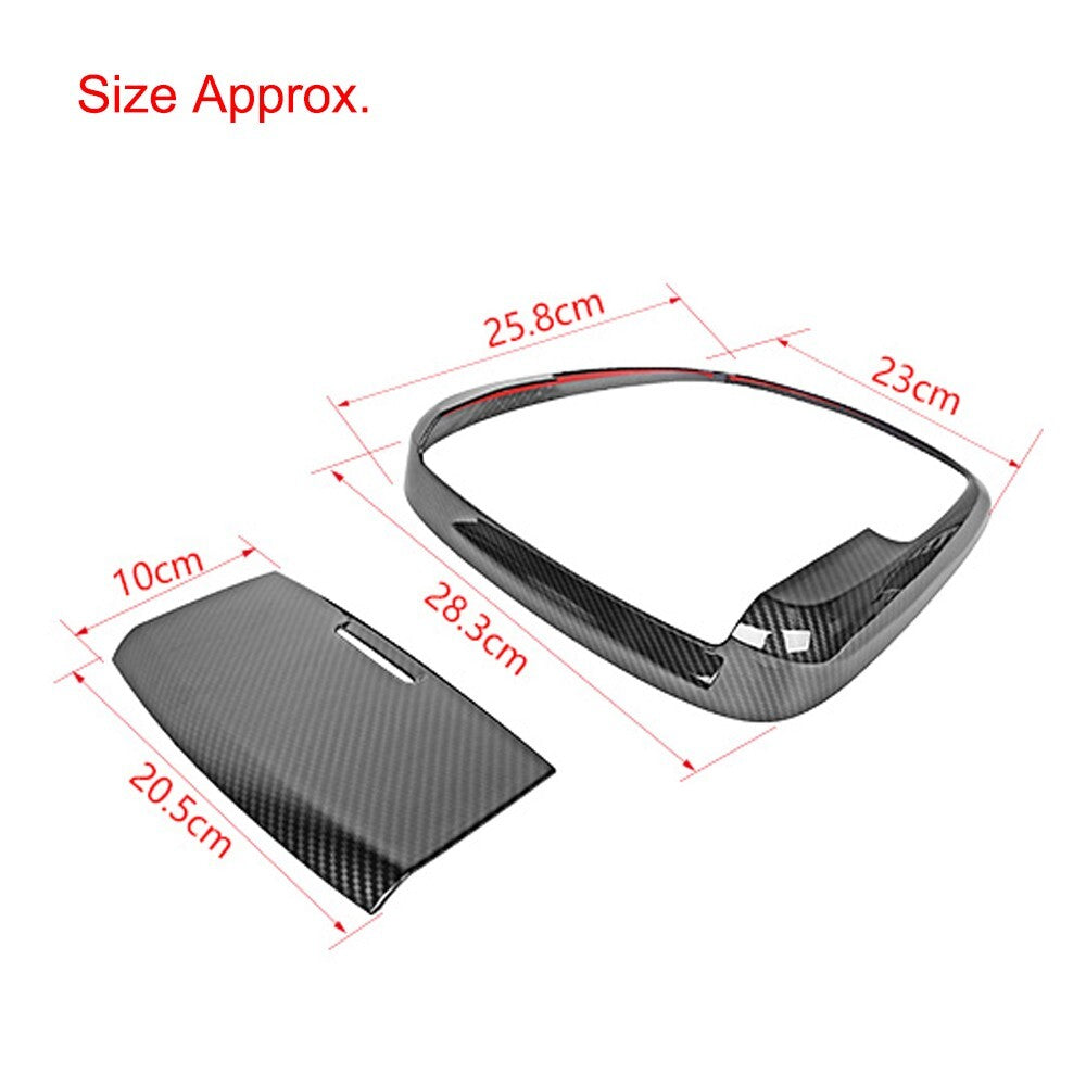 Carbon Fiber Front Reading Light Cover Trim for Dodge Charger/Durango/300C 2011+