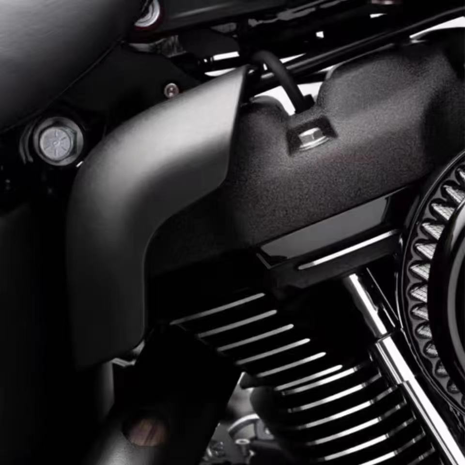 Black Motorcycle Mid Frame Air Deflector Heat Shield for Harley Softail 2018-23