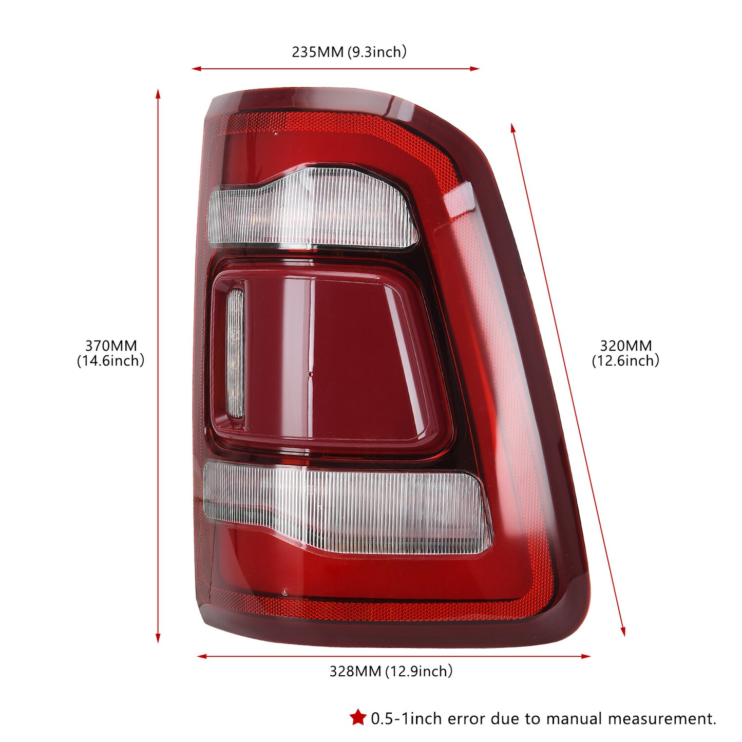 68262530AD Tail Lights LED Lamp W/ Blind Spot for Dodge for Ram 1500 2019-2023