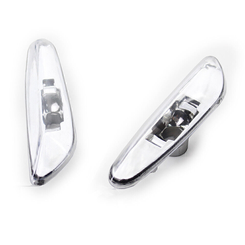 2pcs Clear Side Marker Light Turn Signal Lamp Fit for BMW E46 4DR 02-05 63137165915