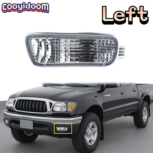 The left front bumper fog light and daytime running light are applicable to 2001-2004 for Toyota Tacoma models.