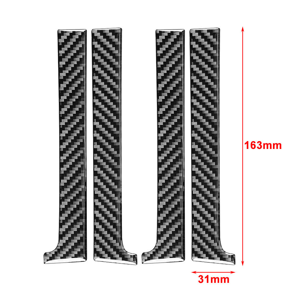 Fit for Toyota Tundra 2014-21 4x Carbon Fiber Interior Door Handle Panel Cover Trims