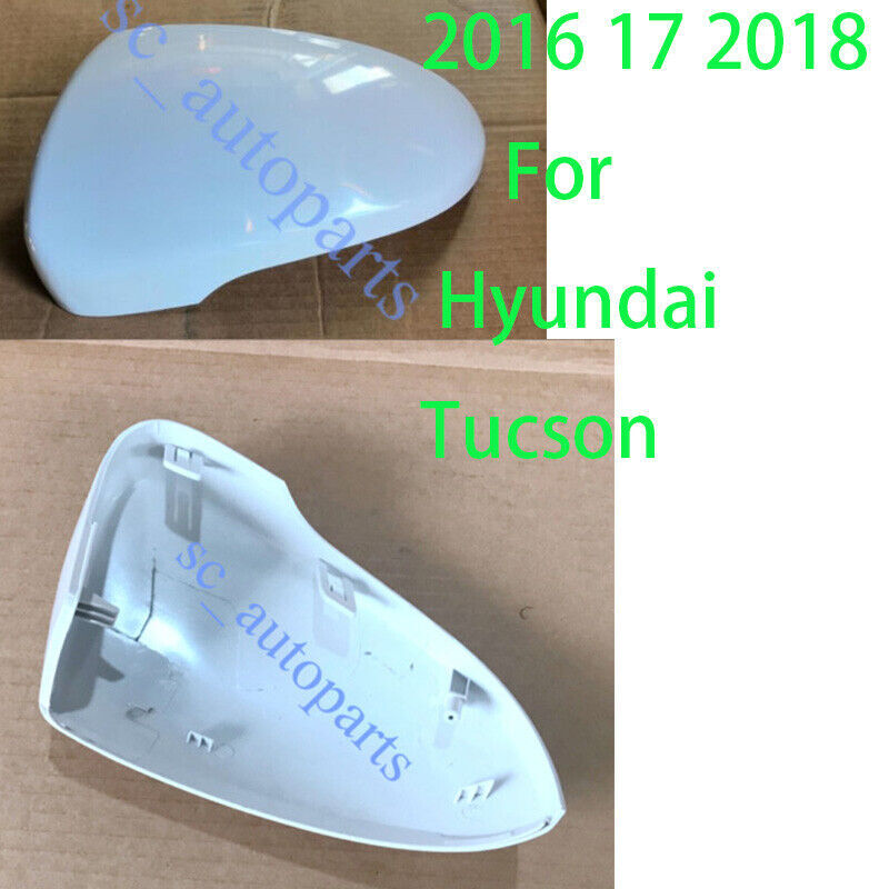 2016-2018 for Hyundai for Tucson White Left Driver Side Mirror Cap Cover Replace 1x