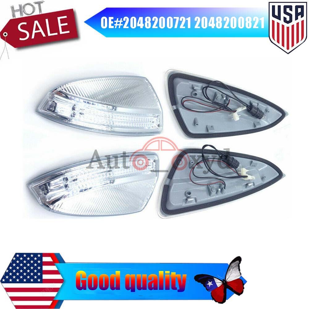 for Mercedes W204 W639 C63 C300 C350 New 2X LH+RH Door Mirror Turn Signal Light