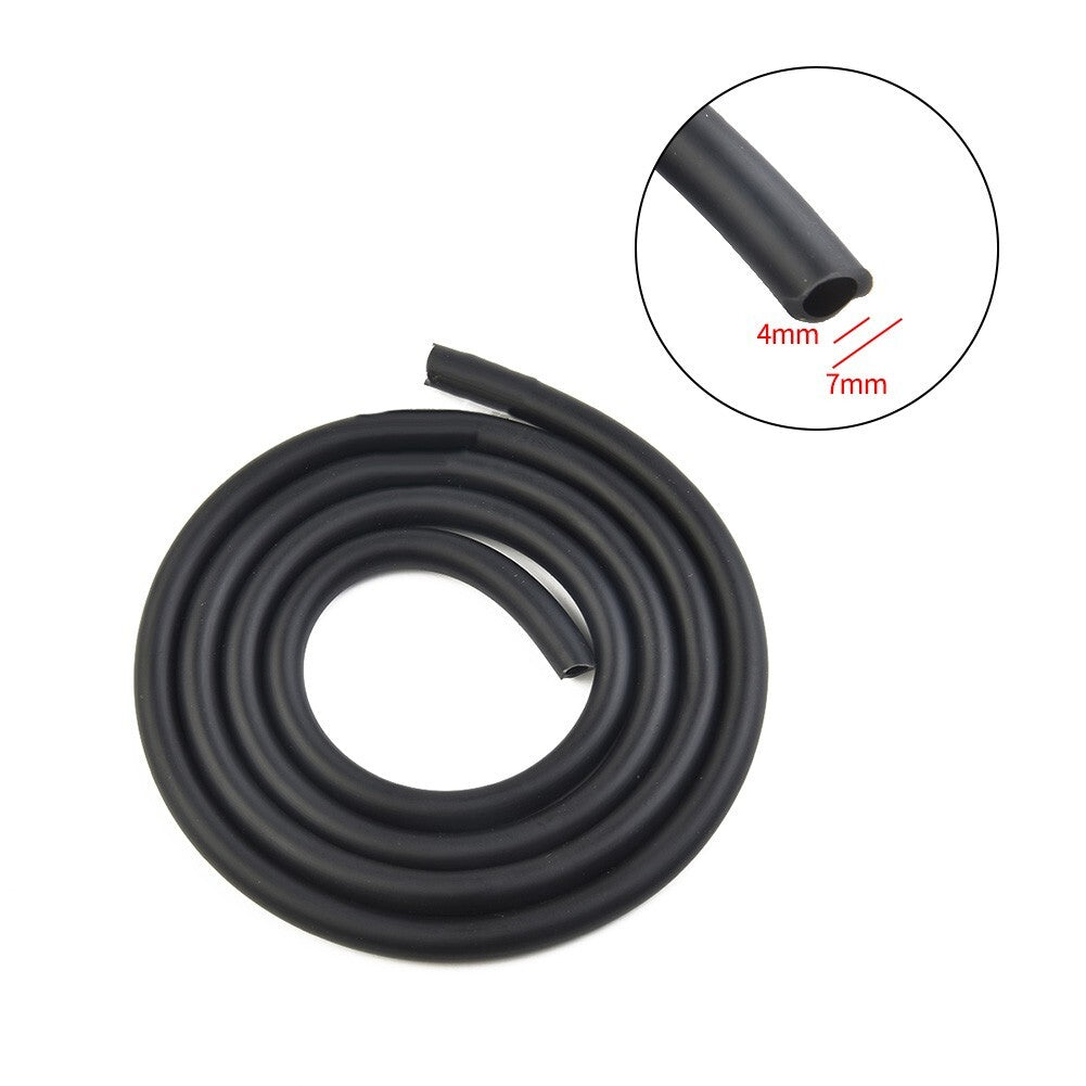 1m 5mm ID 8mm OD Motorcycle Gasoline Hose/Gas Fuel Line/Engine Pipe - Black