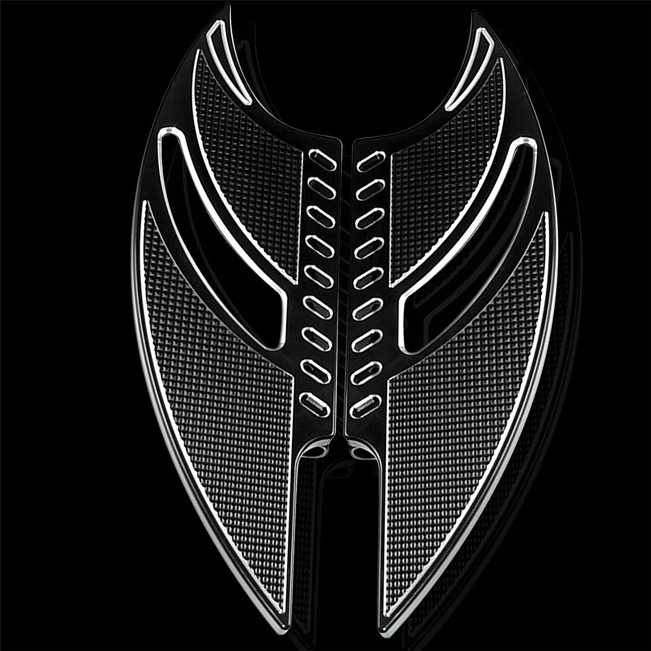 Front + Rear Foot Pegs Floorboard Fit for Harley Touring FLHT FLTR Dyna Softail