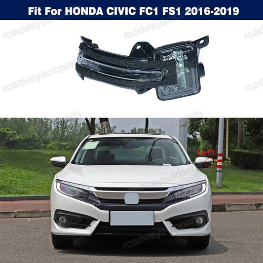 Left LED Side Door Mirror Turn Signal Light for HONDA for CIVIC FC1 FS1 2016-2019