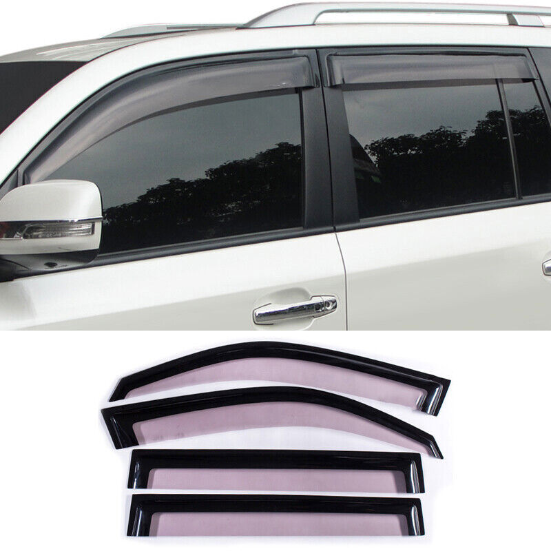for Toyota for Land Cruiser 2008-2021 Window Visors Sun Rain Guard Vent Deflectors