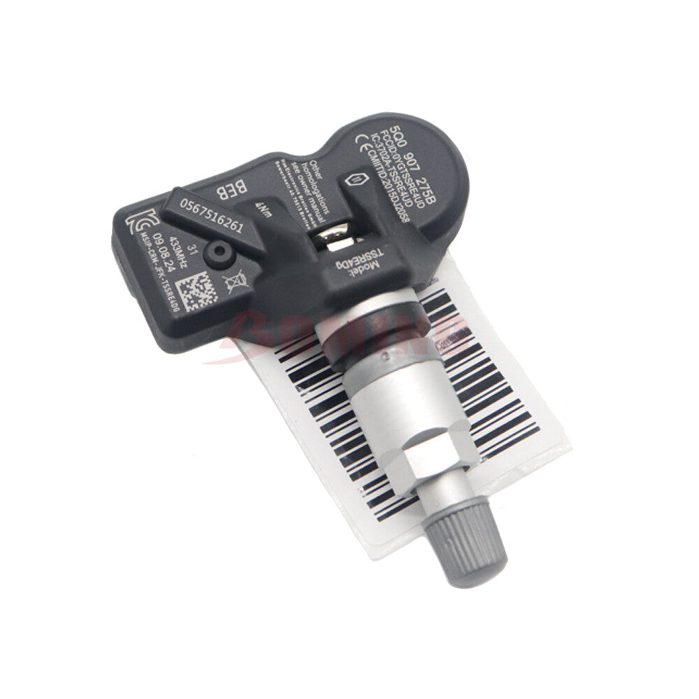 TPMS 5Q0907275B 433Mhz 4x Tire Pressure Sensor for AUDI for SKODA for PORSCHE for VOLKSWAGEN