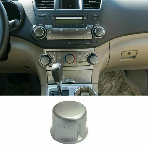 Central Navigation Volume Button FM Knob Cover Fit 09-13 for Toyota Highlander AT