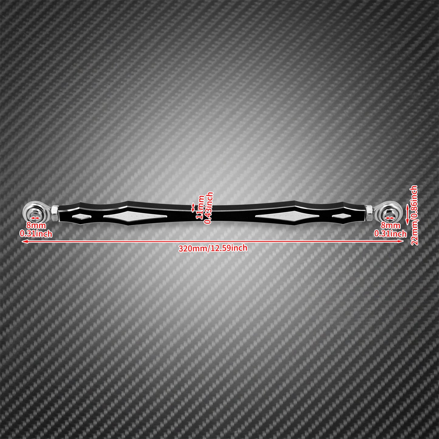 Black Gear CNC Aluminum Shift Linkage Lever Fit for Harley Touring Softail CVO
