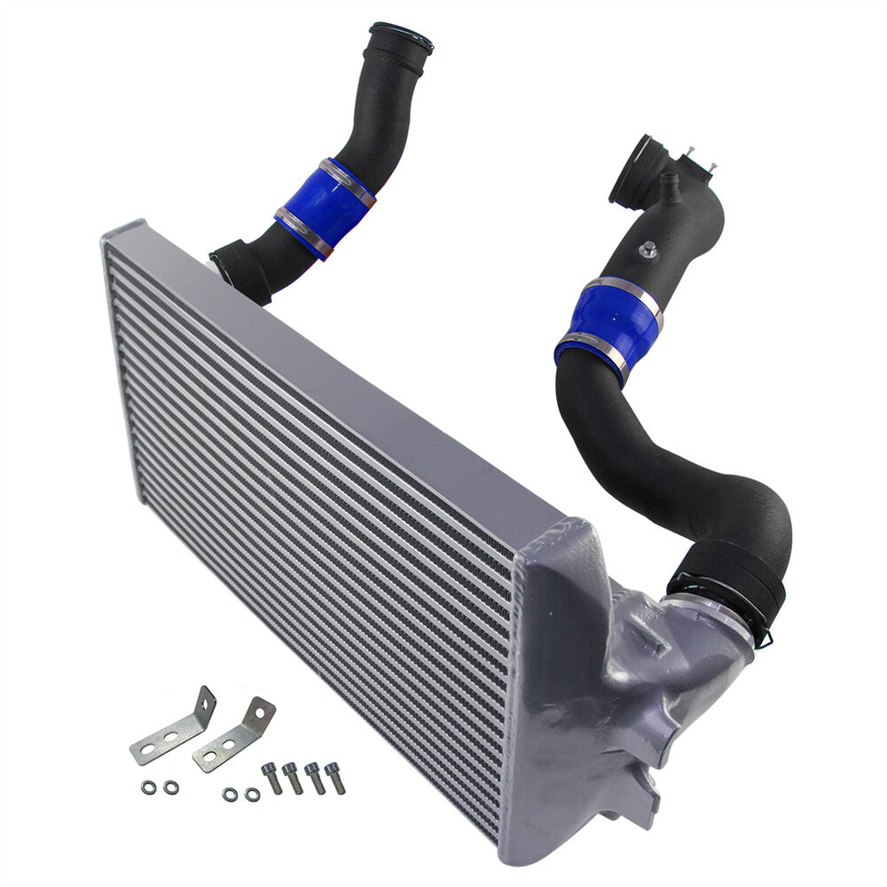 Intercooler +Charge Pipe Kit for BMW 535i F07/F10/F11 640i F12/F13 740i N55 Blue