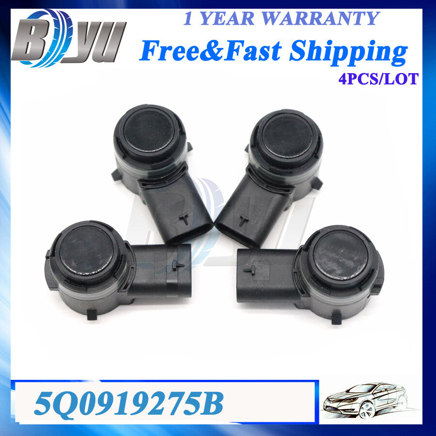 Set of 4 Parking Sensor 5Q0919275B 5Q0-919-275-BGRU Fit for VW for Audi for Porsche